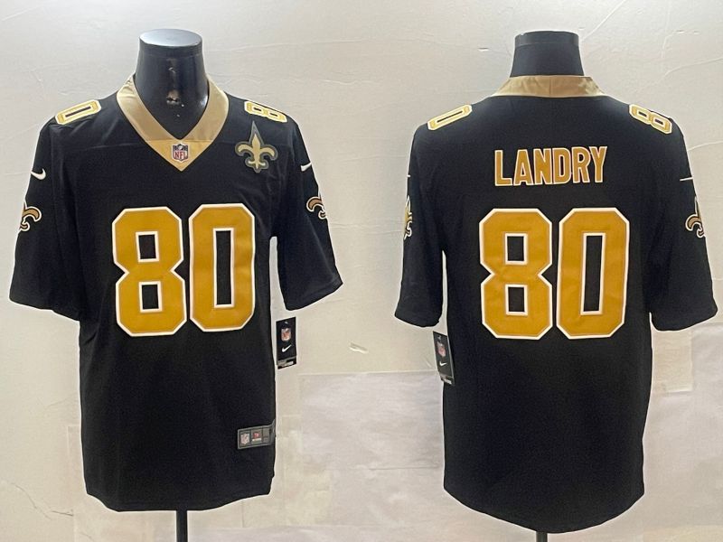 Men New Orleans Saints #80 Landry Black Second generation 2024 Nike Limited NFL Jersey style 3->new orleans saints->NFL Jersey